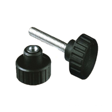 non marking coloured annodised cnc plastic head brass 6-32 knurled thumb screw black